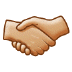 🤝🏼 handshake: medium-light skin tone display on Samsung